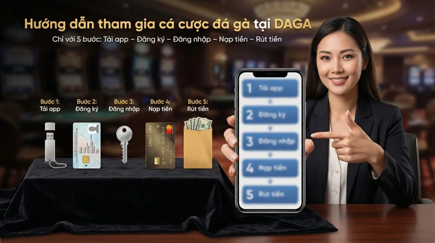 Hướng dẫn tham gia cá cược đá gà tại DAGA chi tiết