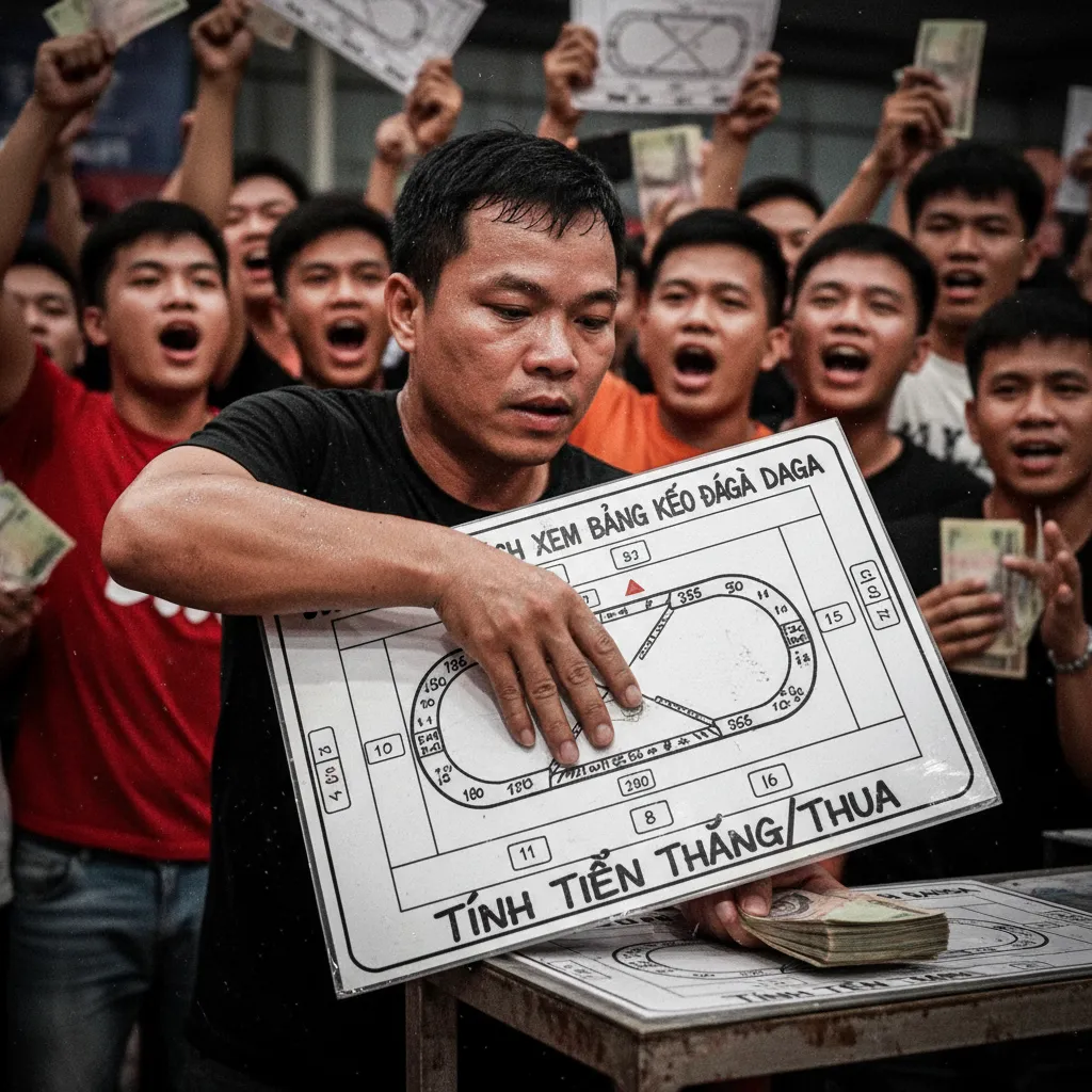 Ví dụ về cách tính tiền thắng thua kèo đá gà