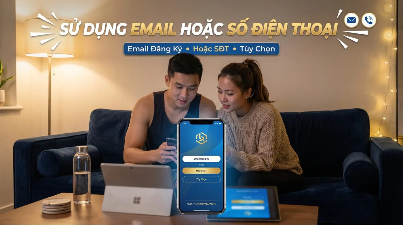 Sử Dụng Email Hoặc Số Điện Thoại